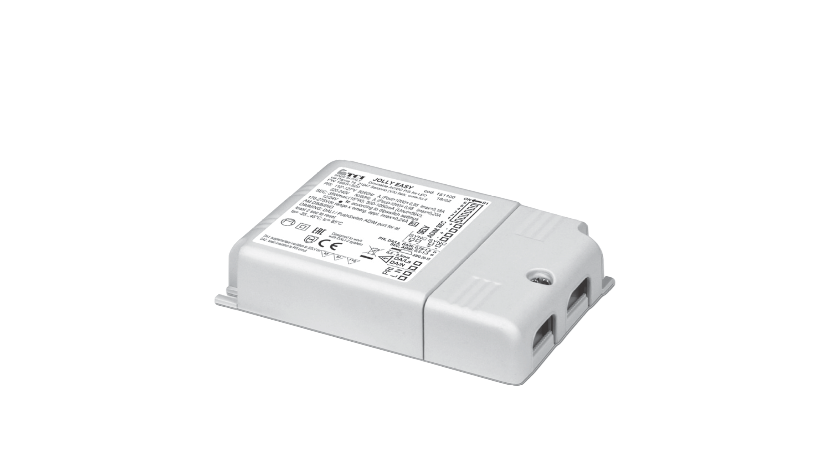 Konverter IP20, 15W, 350mA, PUSH, 0 10V, 1 10V
