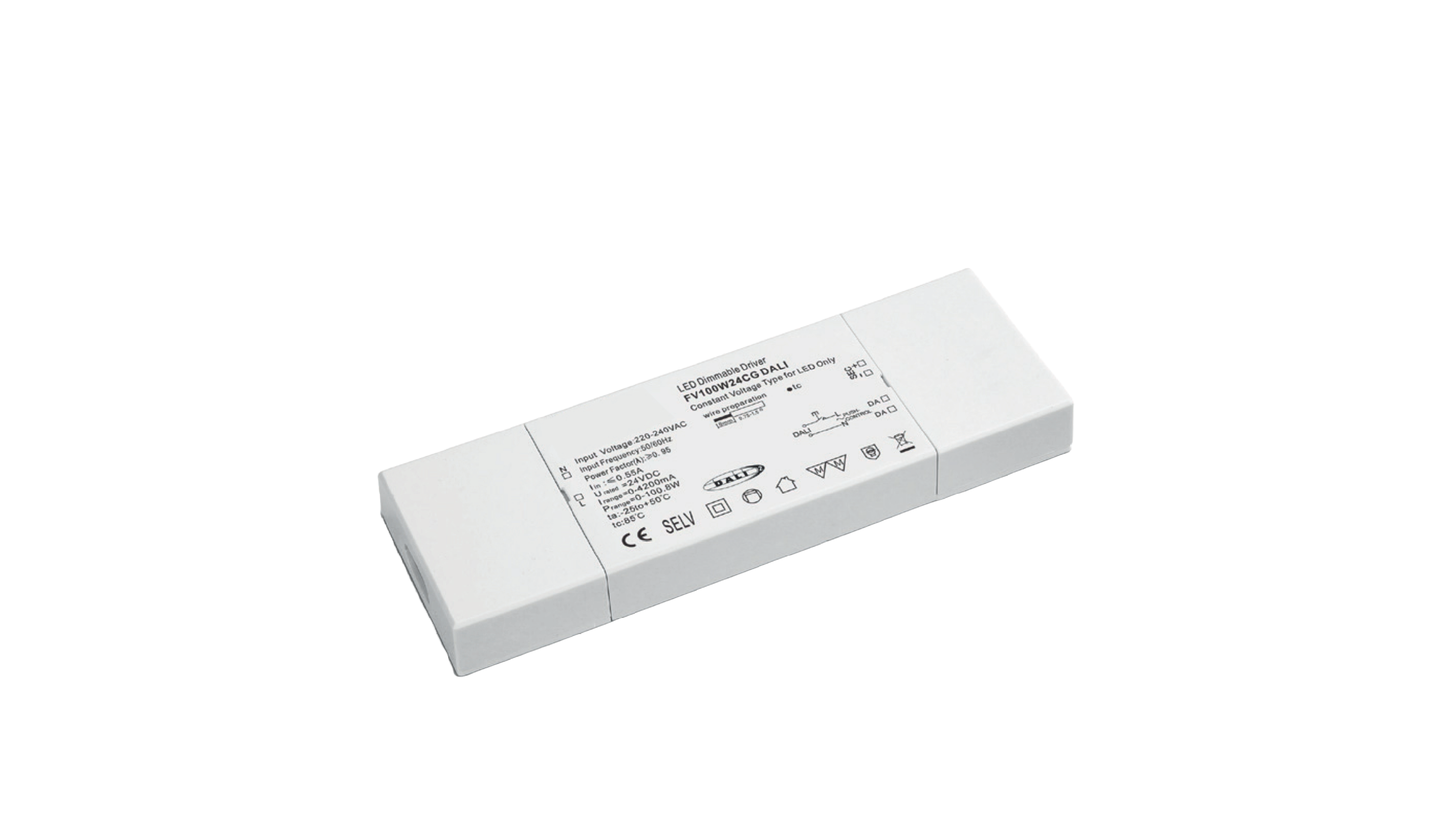 Konverter IP20, 100W, 24V, DALI2, PUSH 