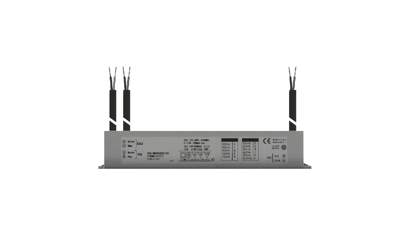 Konverter IP67, 27.5W, 500mA, DALI2