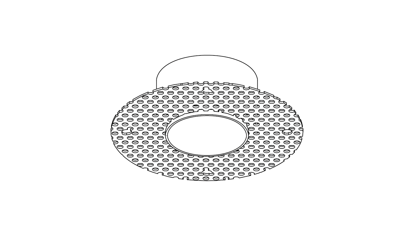 Einbaugehäuse für Gipskarton, Weiss