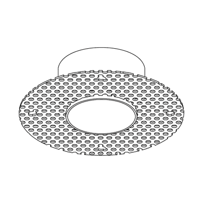 Einbaugehäuse für Gipskarton, Weiss