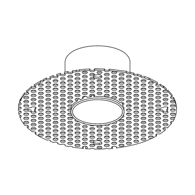 Einbaugehäuse für Gipskarton, Weiss