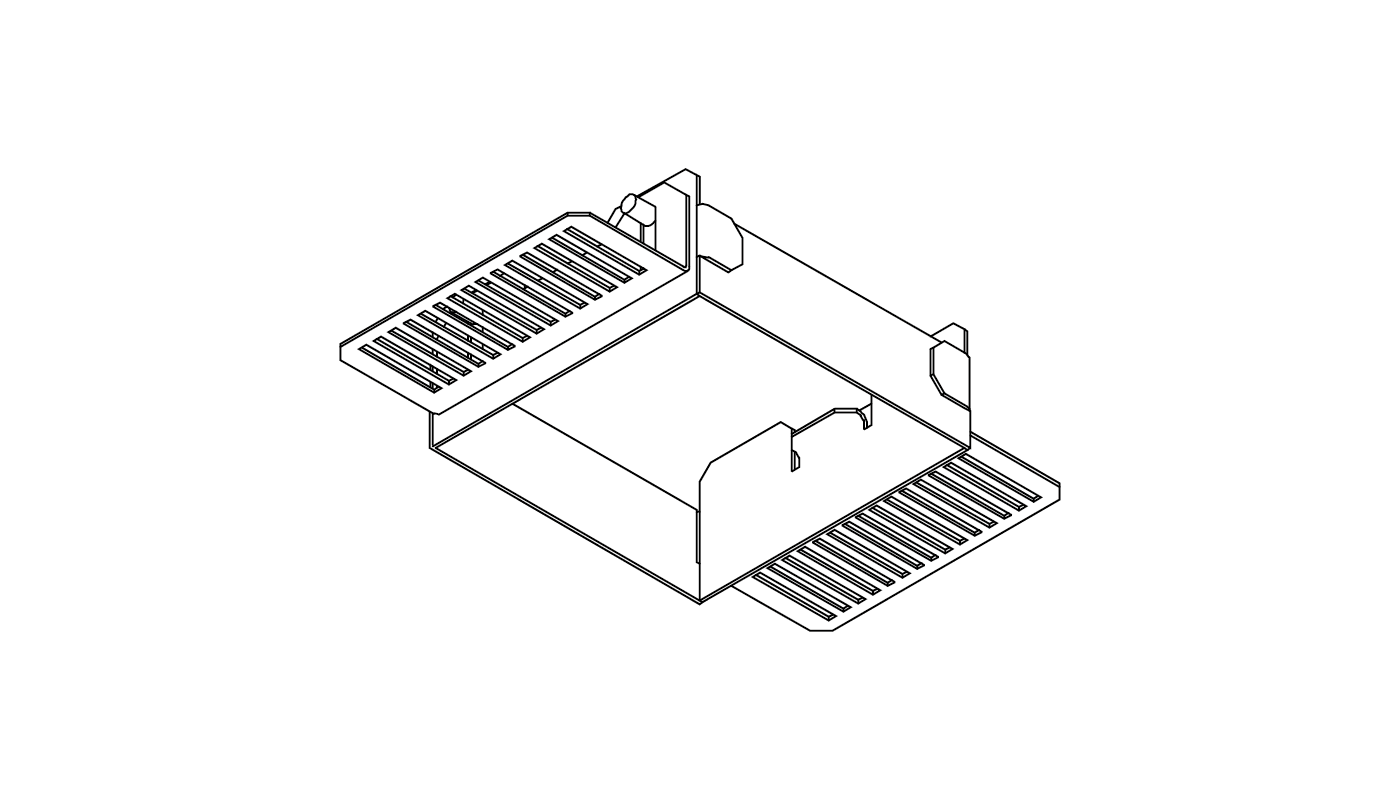 Einbaugehäuse für Gipskarton, Weiss