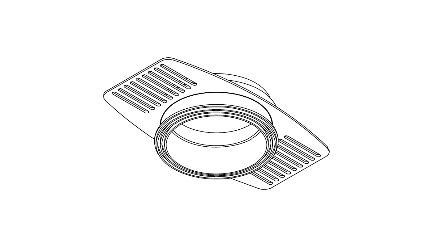 Einbaugehäuse für Gipskarton, Weiss