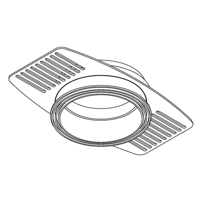 Einbaugehäuse für Gipskarton, Weiss