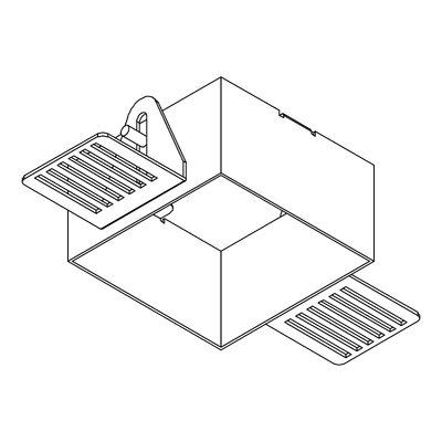 Einbaugehäuse für Gipskarton, Weiss