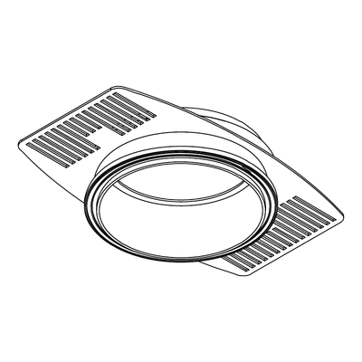 Einbaugehäuse für Gipskarton, Weiss