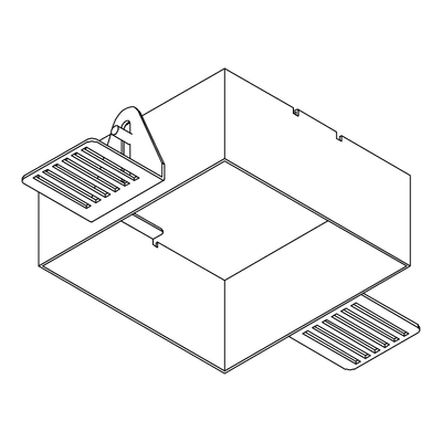 Einbaugehäuse für Gipskarton, Weiss