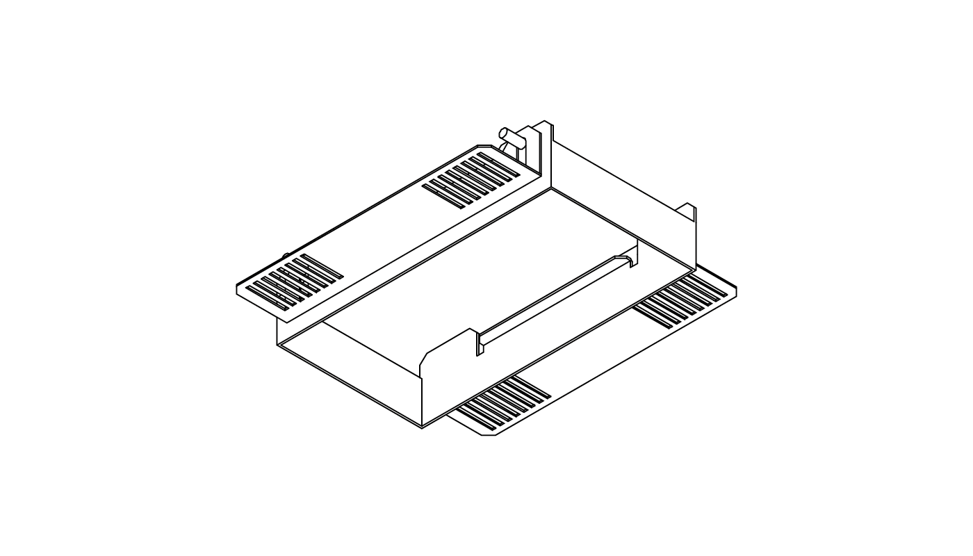 Einbaugehäuse für Gipskarton, Weiss