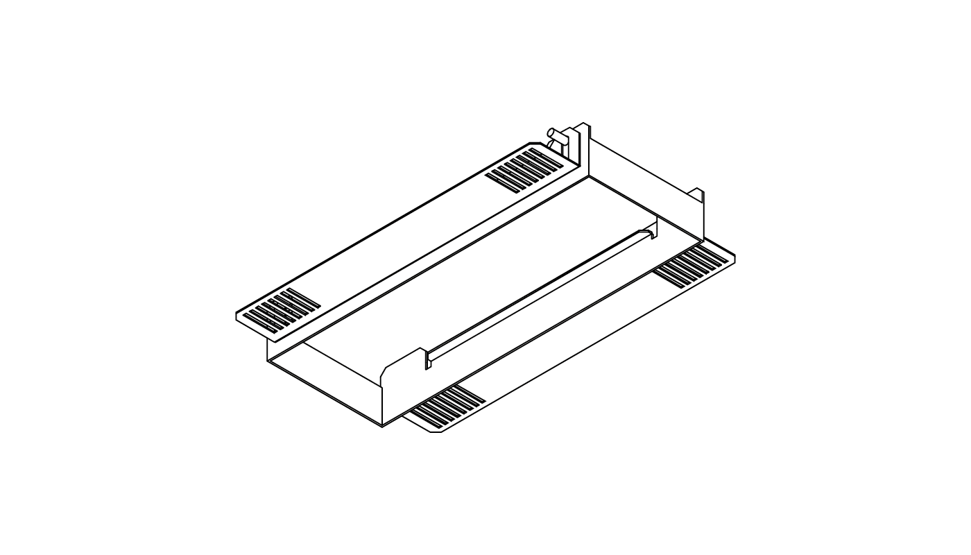 Einbaugehäuse für Gipskarton, Weiss