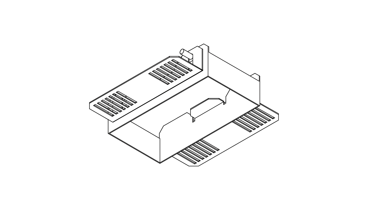 Einbaugehäuse für Gipskarton, Weiss