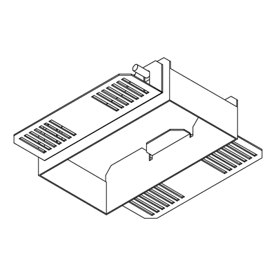 Einbaugehäuse für Gipskarton, Weiss