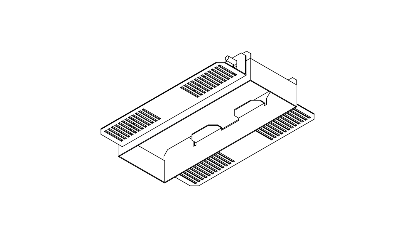 Einbaugehäuse für Gipskarton, Weiss