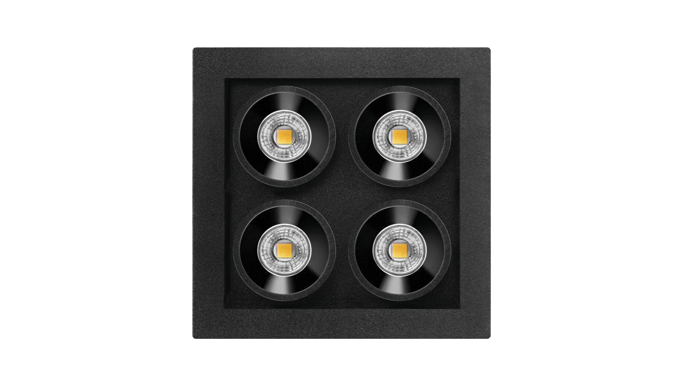 BLACK FOSTER MICRO RECESSED 2X2