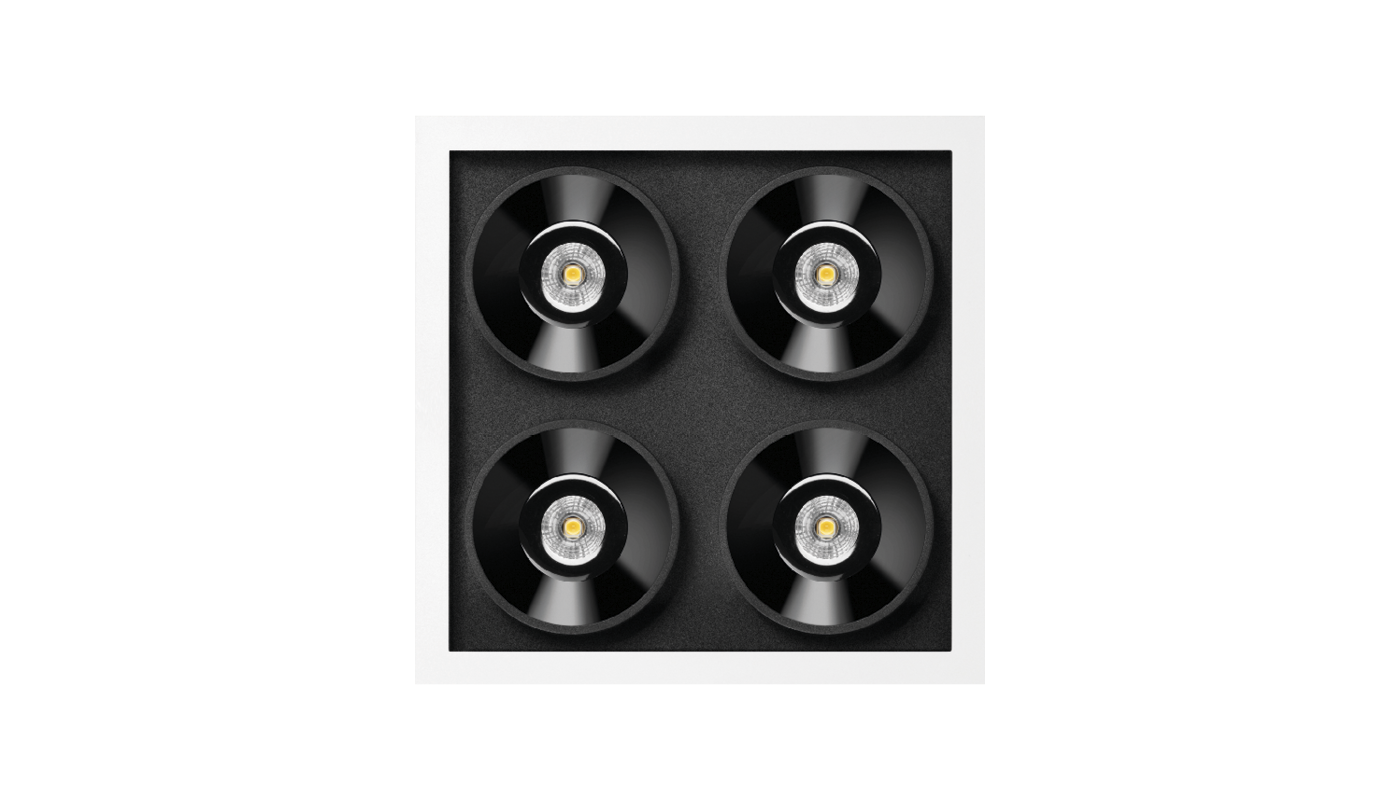 BLACK FOSTER RECESSED 2X2