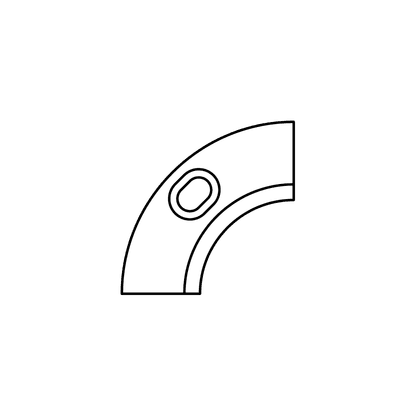 Winkel 90º abgerundet schwarz Minimal Track 24V