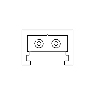 Profil 2m schwarz Minimal Track 24V