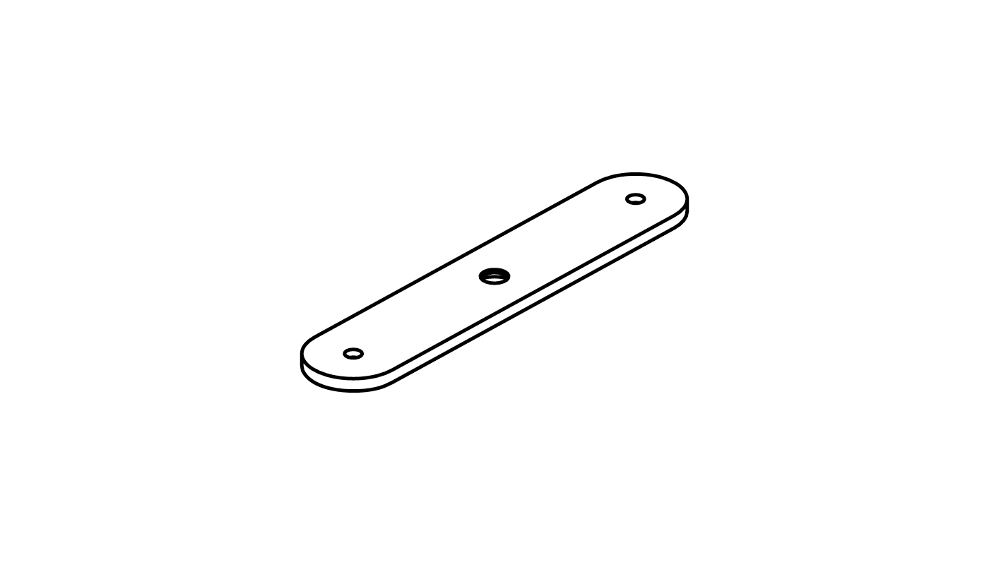 Profilverbinder gerade gependelt  weiss  Minimal Track 24V