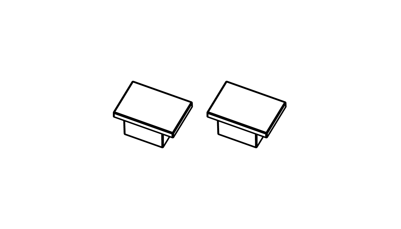 Endkappe zu Pendelprofil schwarz Minimal Track 24V