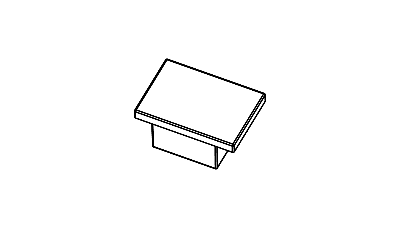 Endkappe zu Pendelprofil  weiss Minimal Track 24V