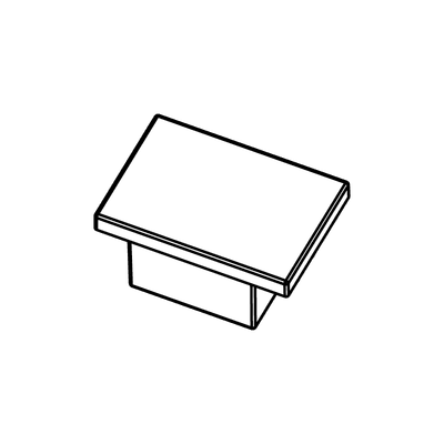 Endkappe zu Pendelprofil weiss Minimal Track 24V