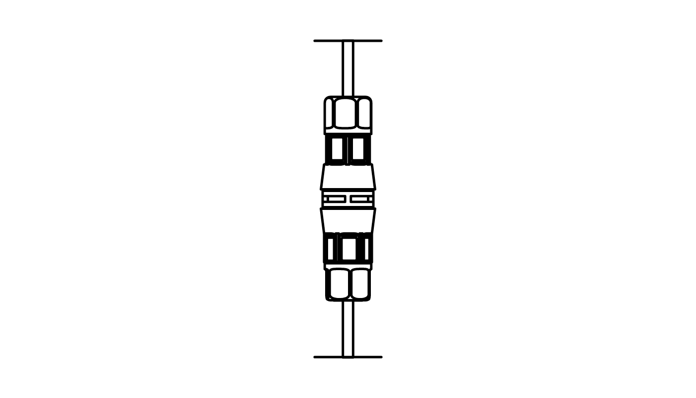 Connector IP67,  Ø4,5-6,5mm