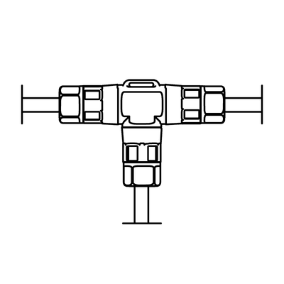 Connector IP67 T-Form, Ø3,5-5,5mm