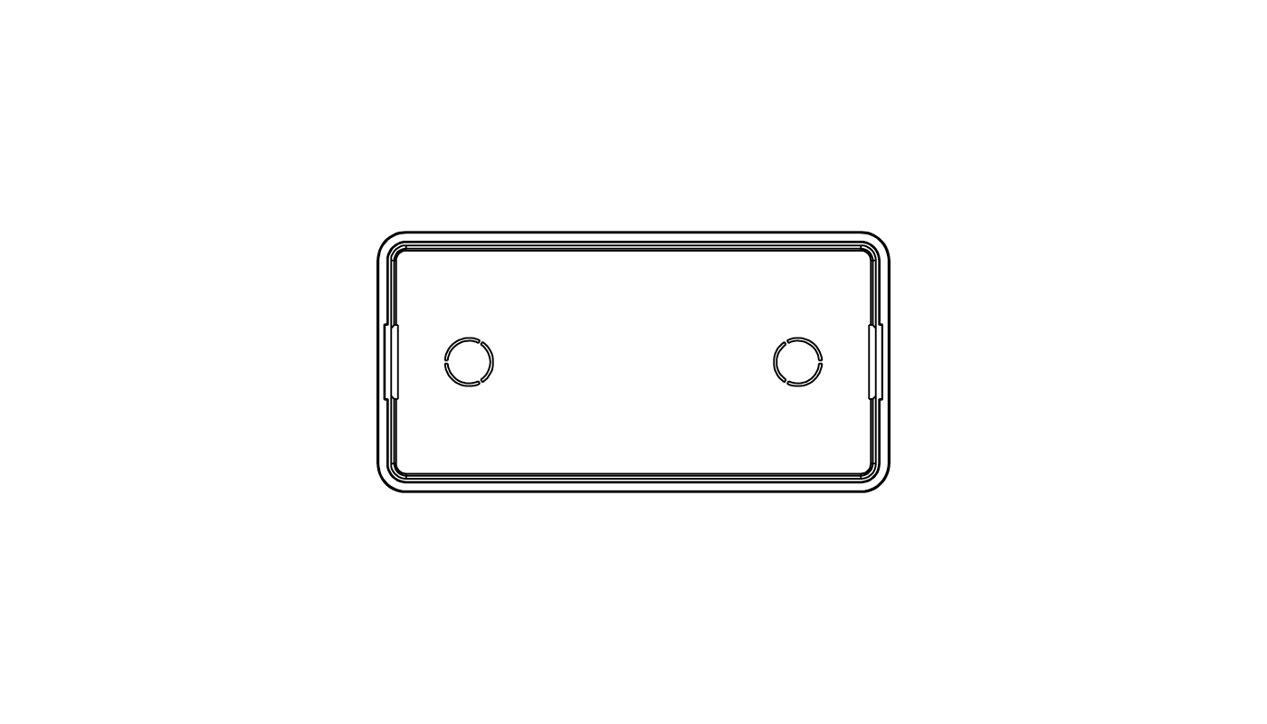 Einbaugehäuse für Beton zu SLIM