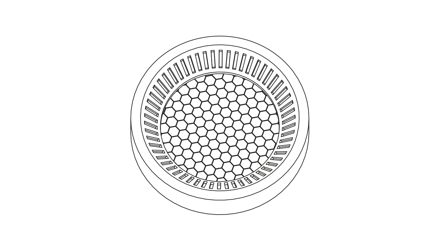 Blendschutz Wabenraster zu POP UP