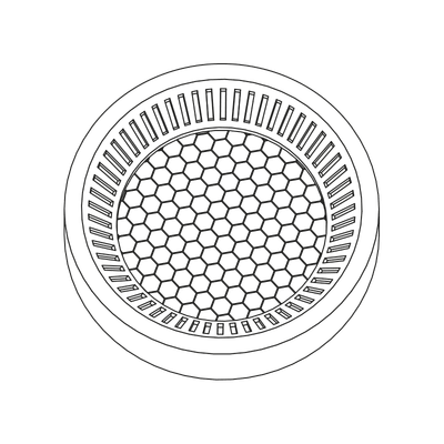 Blendschutz Wabenraster zu TOP