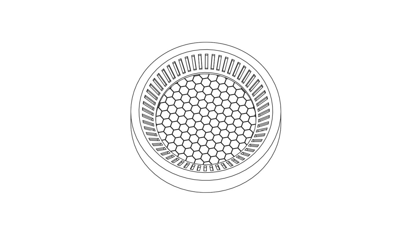 Blendschutz Wabenraster zu IO MICRO WT