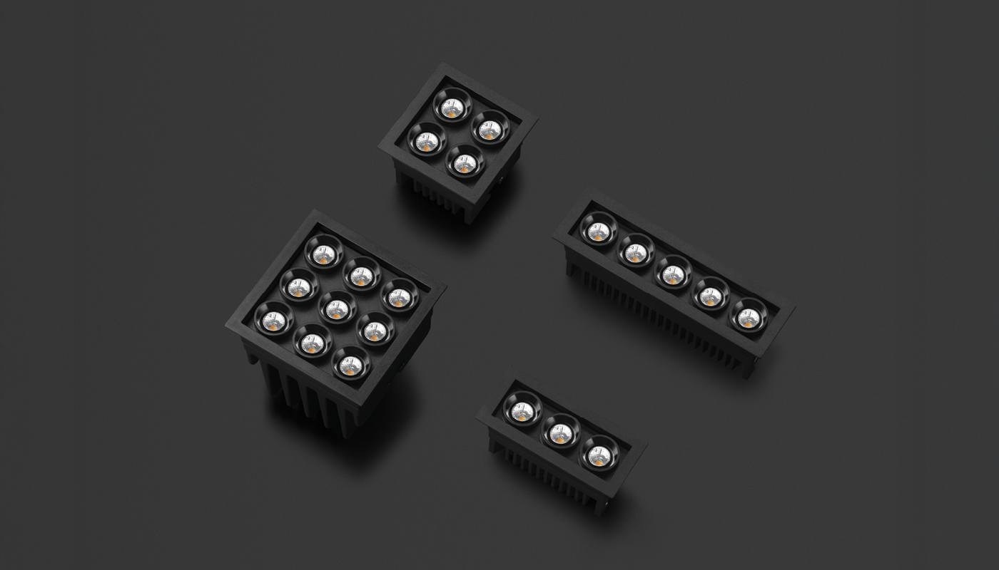 BLACK FOSTER MICRO RECESSED 2X2