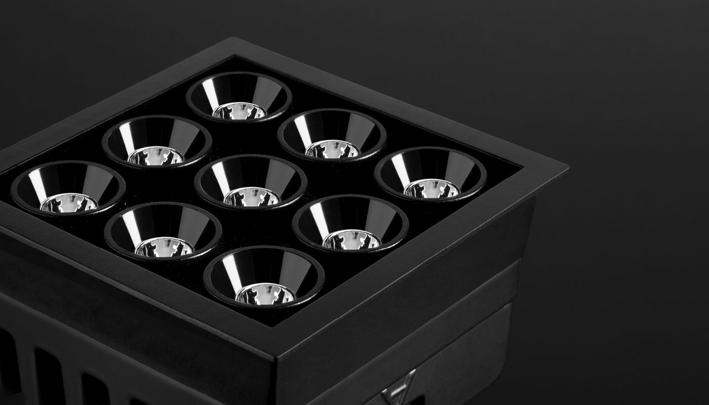 BLACK FOSTER MICRO RECESSED 3X3