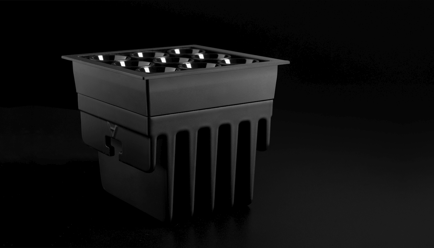 BLACK FOSTER MICRO RECESSED 3X3