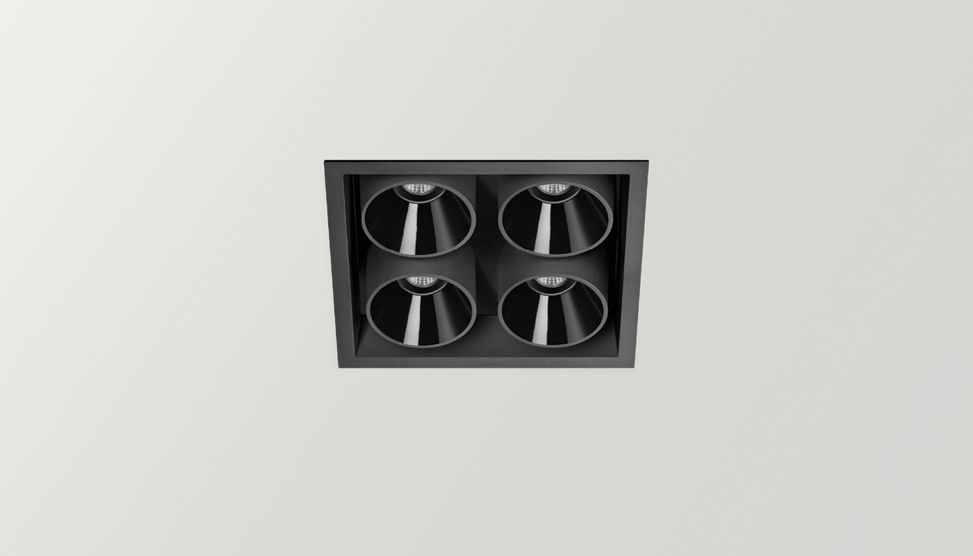 BLACK FOSTER RECESSED 2X2