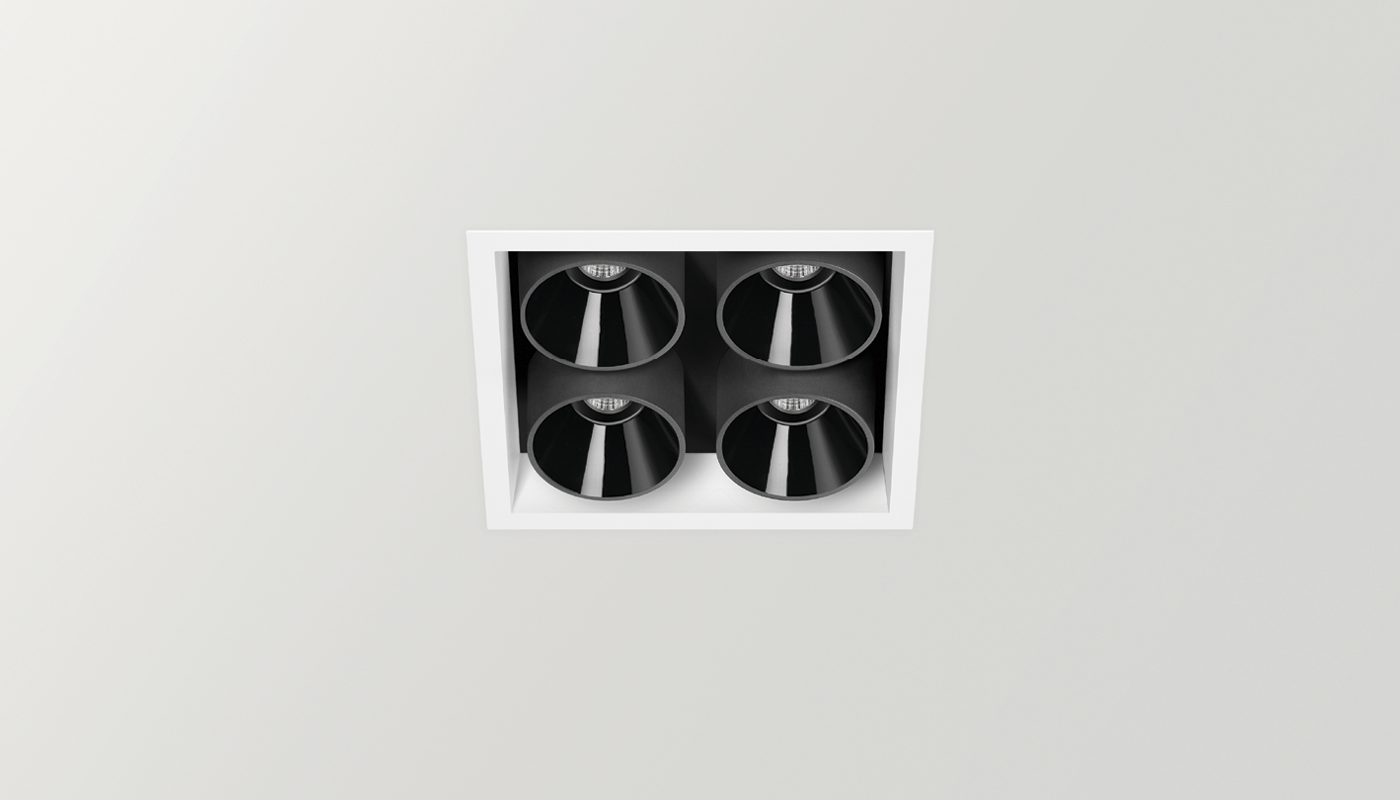 BLACK FOSTER RECESSED 2X2